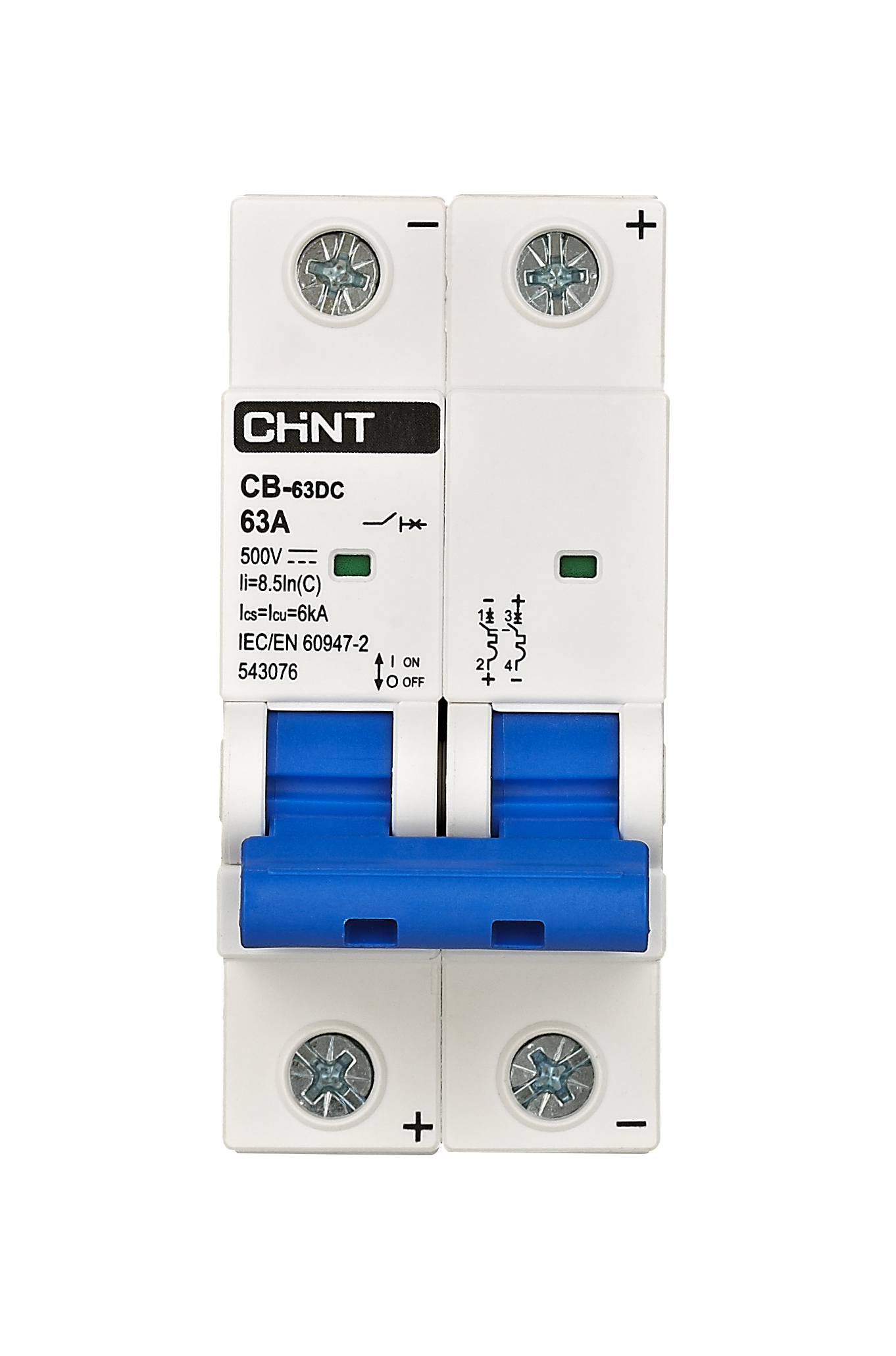 CB-63DC-MCCB-2P Front